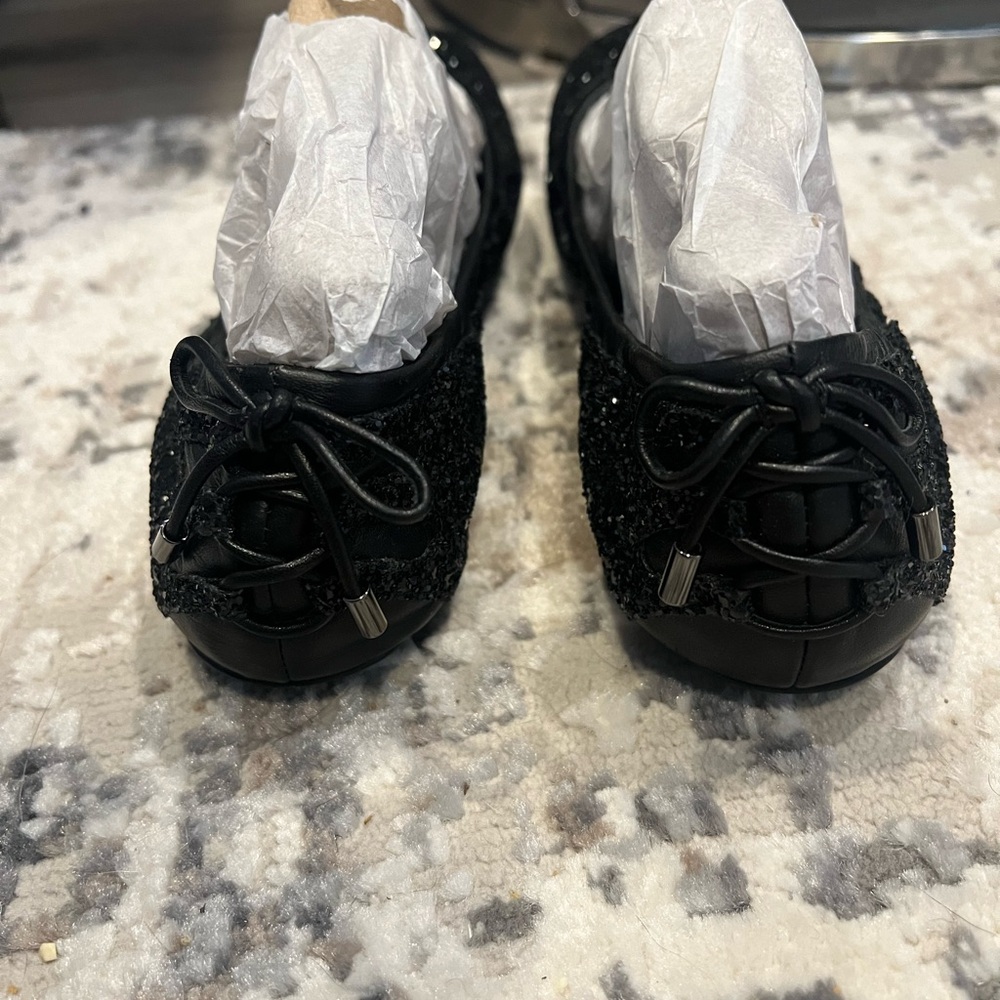 New! Women’s Cole Haan sparkly black flats size 7.5 - Picture 3 of 5